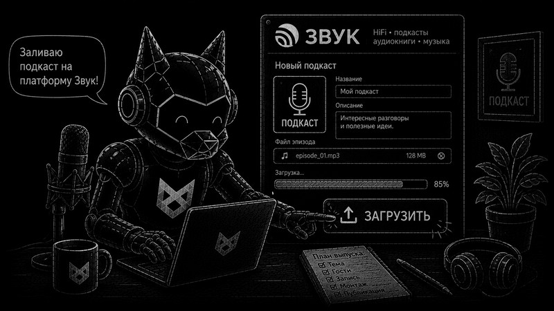 Как добавить подкаст на платформу Звук